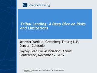 Tribal Lending: A Deep Dive on Risks and Limitations