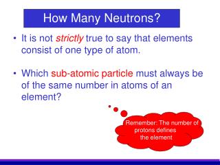 How Many Neutrons?