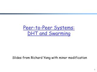 Slides from Richard Yang with minor modification
