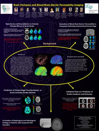 Brain Perfusion and Blood-Brain Barrier Permeability Imaging