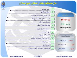 آمار عملکرد بنادر استان خوزستان