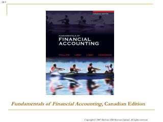 Fundamentals of Financial Accounting , Canadian Edition