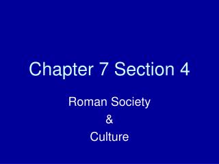 Chapter 7 Section 4