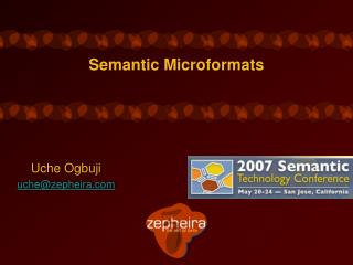 Semantic Microformats