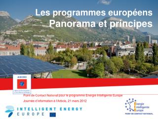 Les programmes européens Panorama et principes