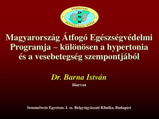 Dr. Barna István