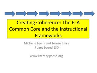 Creating Coherence: The ELA Common Core and the Instructional Frameworks