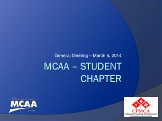 MCAA – Student Chapter