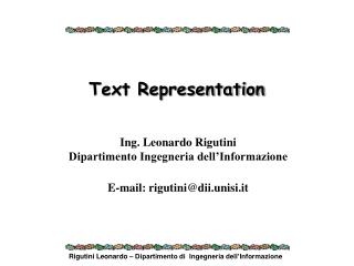Text Representation