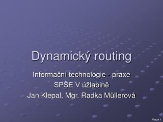 Dynamický routing
