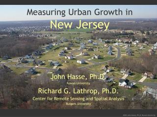 Measuring Urban Growth in New Jersey