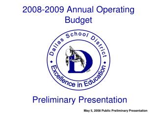 2008-2009 Annual Operating Budget