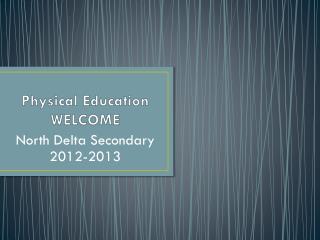 Physical Education WELCOME