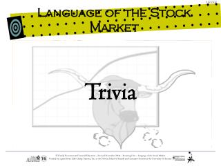 Language of the Stock Market
