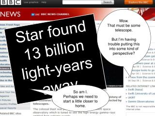 Star found 13 billion light-years away