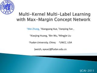 Multi-Kernel Multi-Label Learning with Max-Margin Concept Network