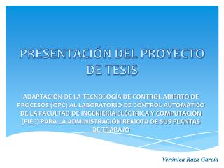 Ppt Presentaci N Del Proyecto De Tesis Powerpoint Presentation Free