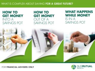 WHAT IS COMPLEX ABOUT SAVING FOR A GREAT FUTURE?