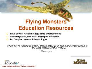 Flying Monsters Education Resources