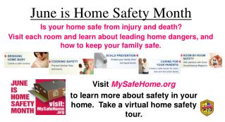 June is Home Safety Month