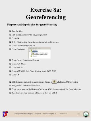 Exercise 8a: Georeferencing