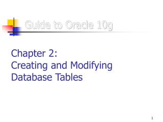 Guide to Oracle 10g