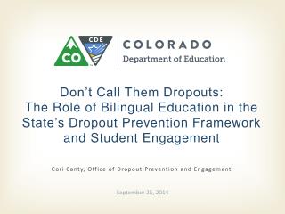 Cori Canty, Office of Dropout Prevention and Engagement