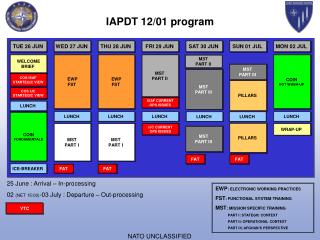 IAPDT 12/01 program