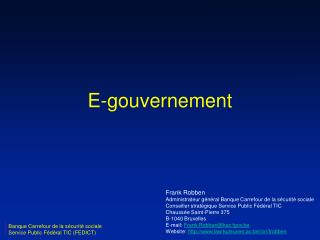 E-gouvernement