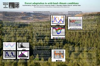 Ecosystem response to rain events and the onset of the winter.