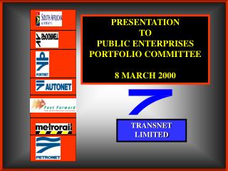 PRESENTATION TO PUBLIC ENTERPRISES PORTFOLIO COMMITTEE 8 MARCH 2000