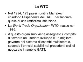 La WTO