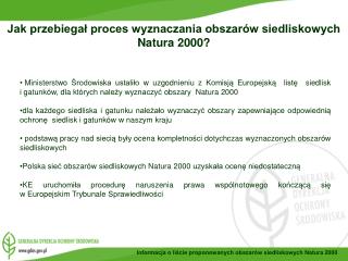 Jak przebiegał proces wyznaczania obszarów siedliskowych Natura 2000 ?