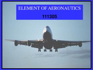 ELEMENT OF AERONAUTICS 111305
