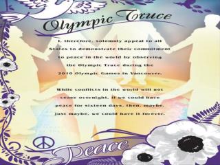 HISTORY OF OLYMPIC TRUCE