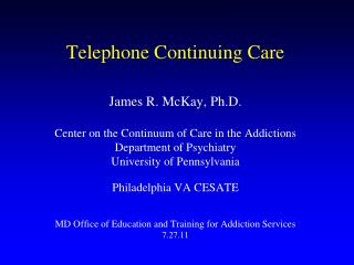 Telephone Continuing Care