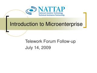 Introduction to Microenterprise