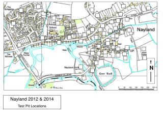 Nayland 2012 &amp; 2014 Test Pit Locations