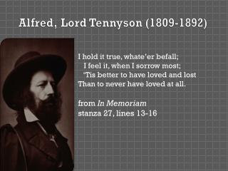 The use of descriptive language in the lady of shallot by alfred tennyson