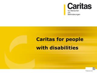 Caritas for people with disabilities