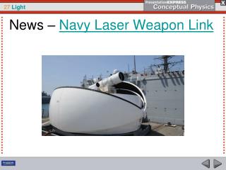 News – Navy Laser Weapon Link