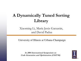 A Dynamically Tuned Sorting Library