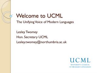 Welcome to UCML