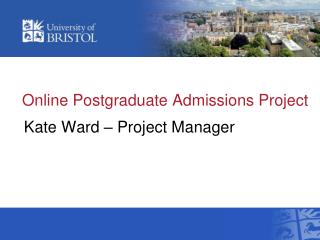 Online Postgraduate Admissions Project