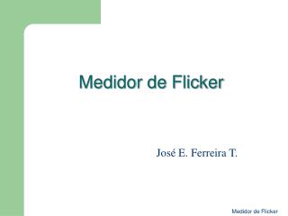 Medidor de Flicker