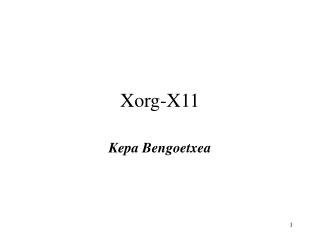 Xorg-X11