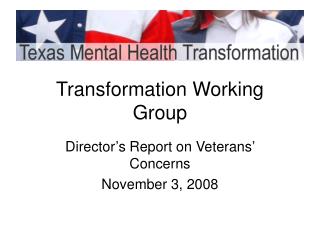 Transformation Working Group