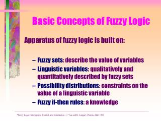 Basic Concepts of Fuzzy Logic