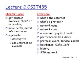 Lecture 2 CSIT435