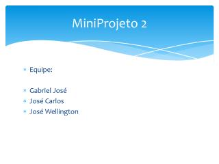 MiniProjeto 2